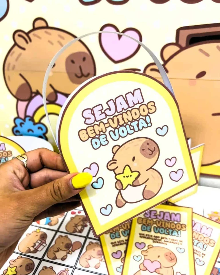 Kit Volta às Aulas Capivara Fofa — foto 3