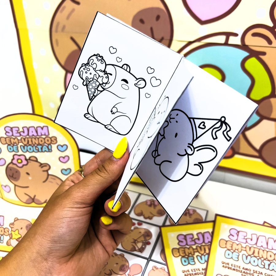 Kit Volta às Aulas – Tema Capivara Fofa - Volta às Aulas - Pedagogia de Ideias Kit Volta às Aulas – Tema Capivara Fofa - Volta às Aulas