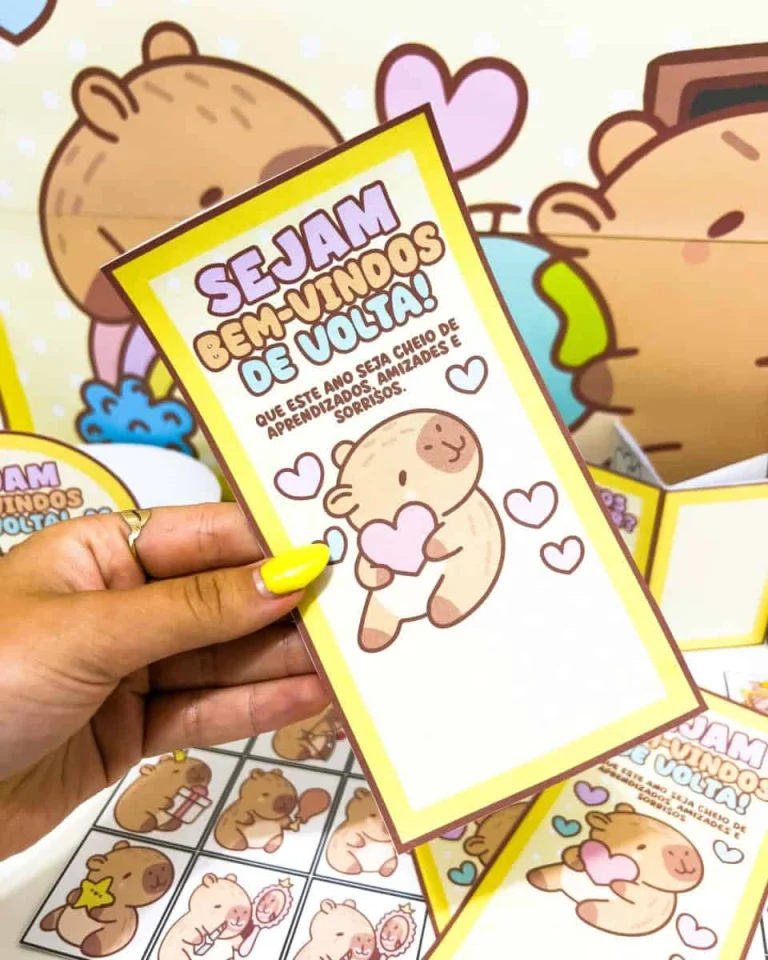 Kit Volta às Aulas Capivara Fofa — foto 6