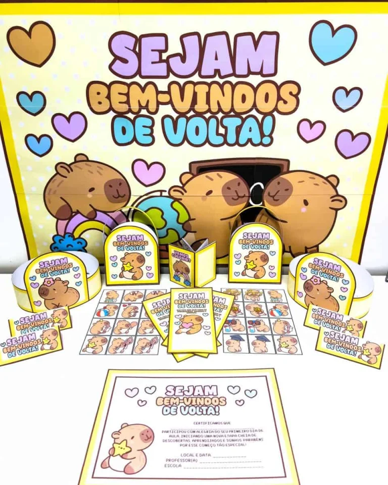 Kit Volta às Aulas Capivara Fofa — foto 2