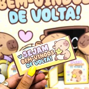 Kit Volta às Aulas – Tema Capivara Fofa - Volta às Aulas - Pedagogia de Ideias Kit Volta às Aulas – Tema Capivara Fofa - Volta às Aulas