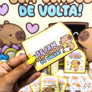 Kit Volta às Aulas – Tema Capivara Fofa - Volta às Aulas - Pedagogia de Ideias Kit Volta às Aulas – Tema Capivara Fofa - Volta às Aulas