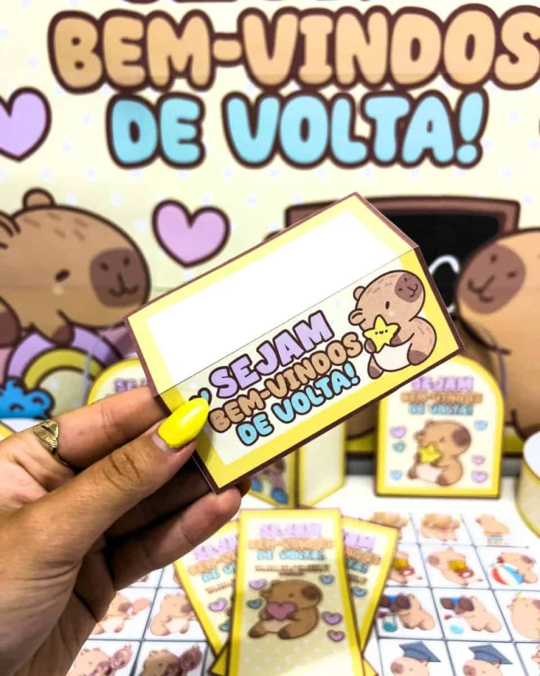 Kit Volta às Aulas Capivara Fofa — foto 10