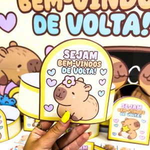 Kit Volta às Aulas – Tema Capivara Fofa - Volta às Aulas - Pedagogia de Ideias Kit Volta às Aulas – Tema Capivara Fofa - Volta às Aulas