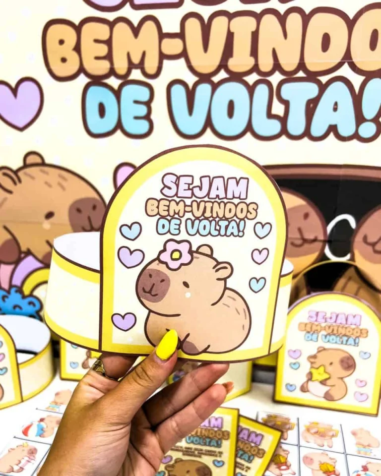 Kit Volta às Aulas Capivara Fofa — foto 9