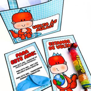 Lembrancinhas de Volta às Aulas Dino - Volta às Aulas