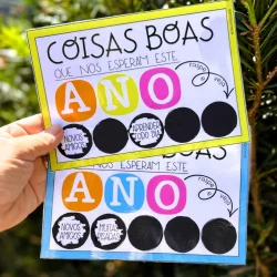 Raspadinha de boas coisas para o novo ano escolar.