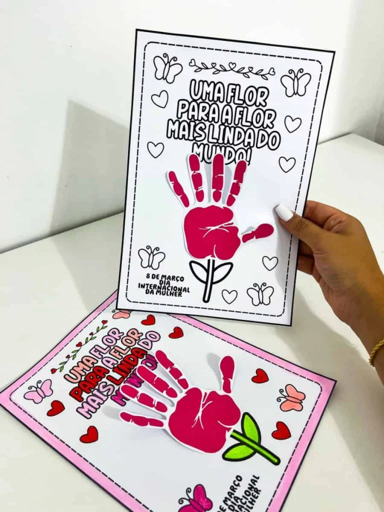 Atividade Mãozinhas para o Dia da Mulher — foto 4