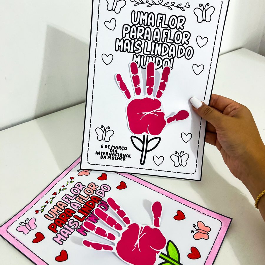 Atividade Dia da Mulher - Mãozinhas - Dia Internacional da Mulher - Pedagogia de Ideias Atividade Dia da Mulher - Mãozinhas - Dia Internacional da Mulher