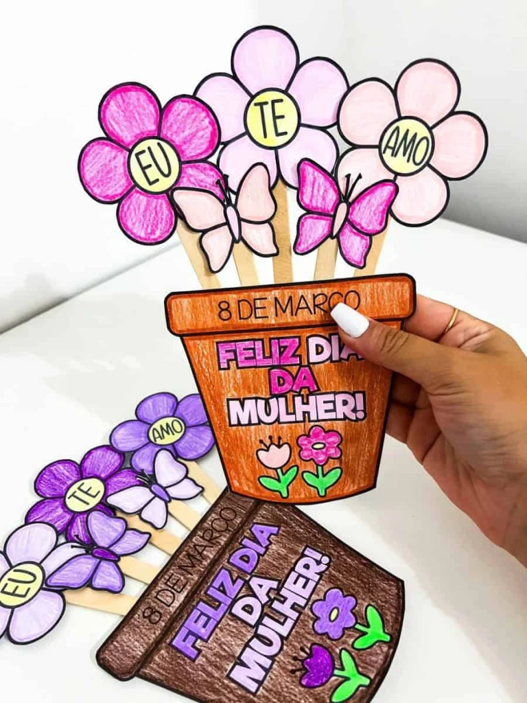 Atividade Vaso de Flor Dia da Mulher — foto 2