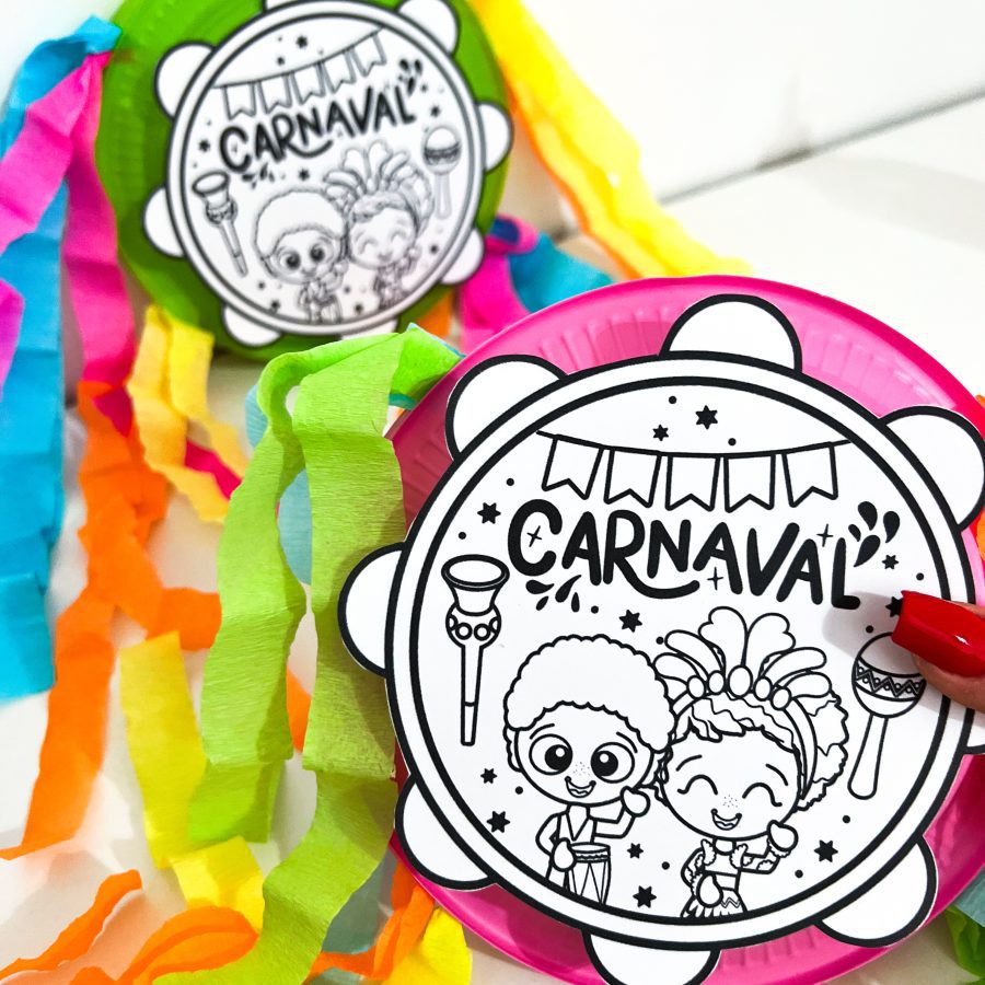 Atividade Interativa de Carnaval - Pandeiro - Carnaval - Pedagogia de Ideias Atividade Interativa de Carnaval - Pandeiro - Carnaval