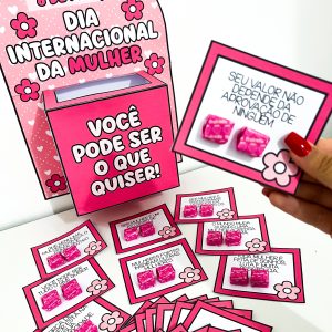 Caixa Motivacional - Dia da Mulher - Dia Internacional da Mulher - Pedagogia de Ideias Caixa Motivacional - Dia da Mulher - Dia Internacional da Mulher