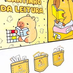 Cantinho da Leitura - Capivaras - Apoio Visual