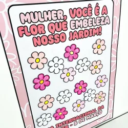 Cartaz Colaborativo - Dia da Mulher - Dia Internacional da Mulher