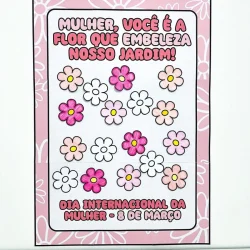 Cartaz Colaborativo - Dia da Mulher - Dia Internacional da Mulher