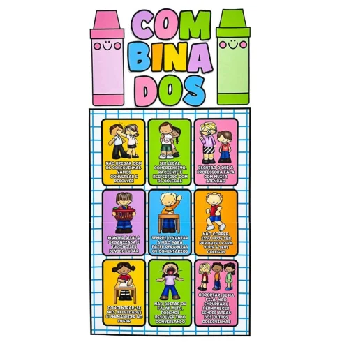 Dicas de comportamento e convivência para crianças na escola.