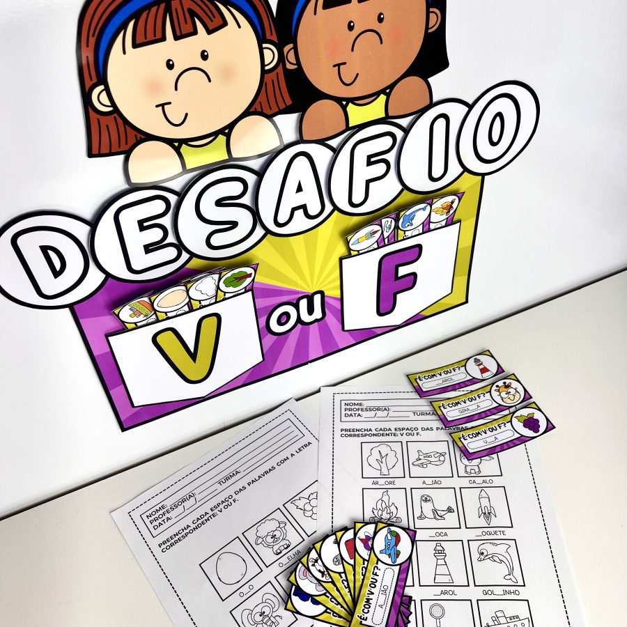 Desafio V ou F - Alfabetização - Pedagogia de Ideias Desafio V ou F - Alfabetização