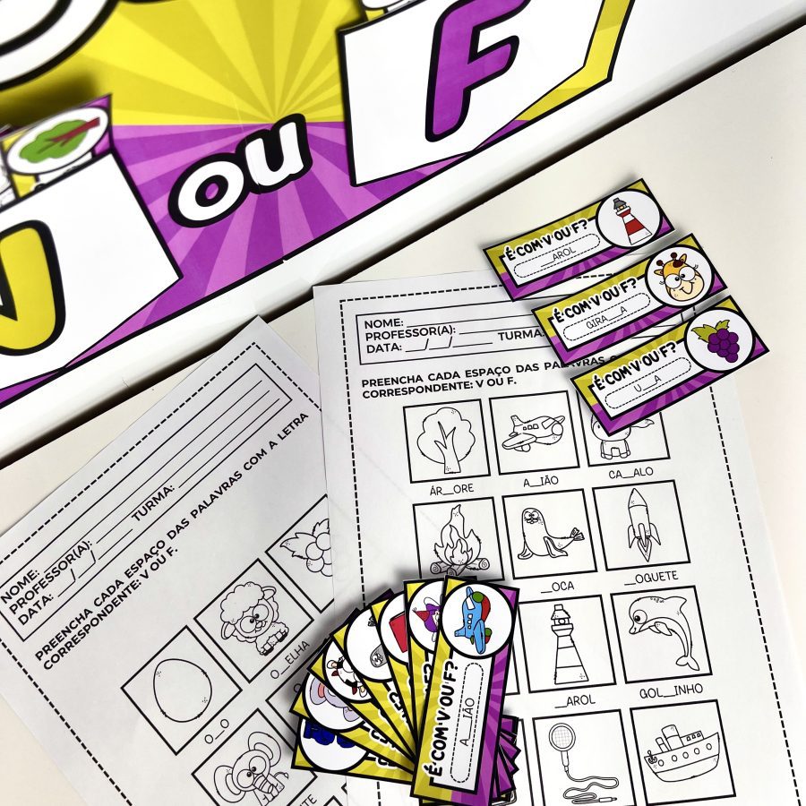 Desafio V ou F - Alfabetização - Pedagogia de Ideias Desafio V ou F - Alfabetização