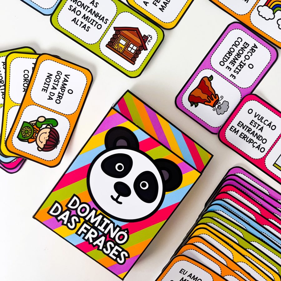 Dominó das Frases - Alfabetização - Pedagogia de Ideias Dominó das Frases - Alfabetização