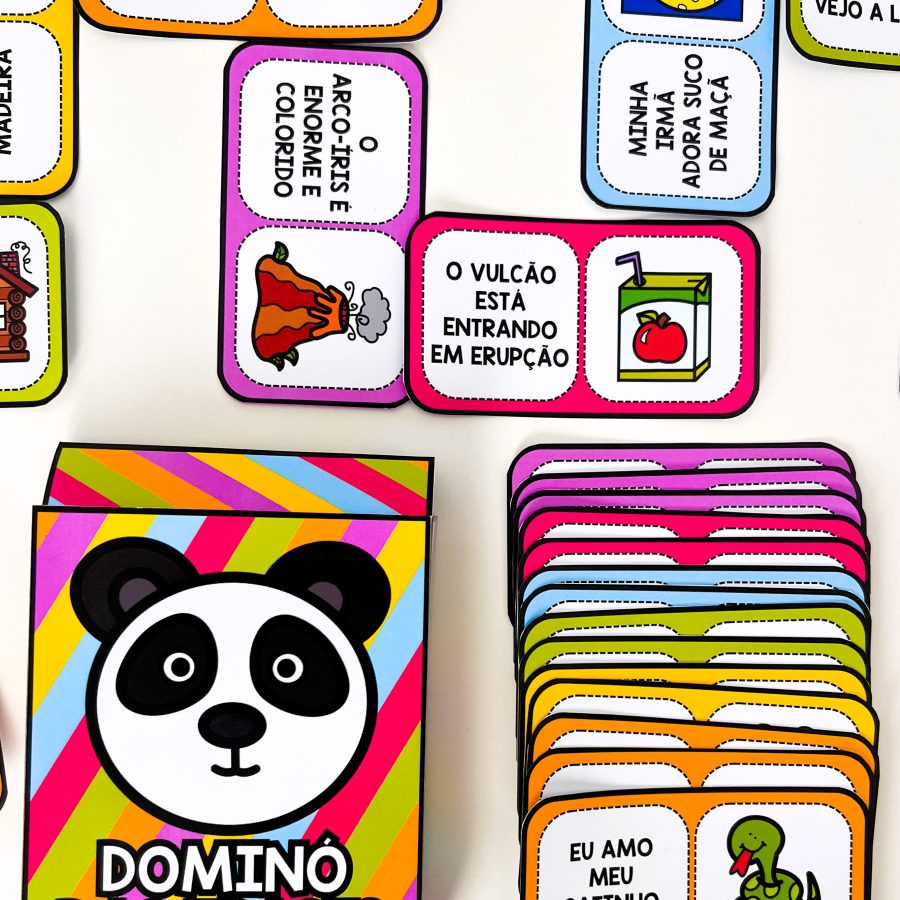 Dominó das Frases - Alfabetização - Pedagogia de Ideias Dominó das Frases - Alfabetização