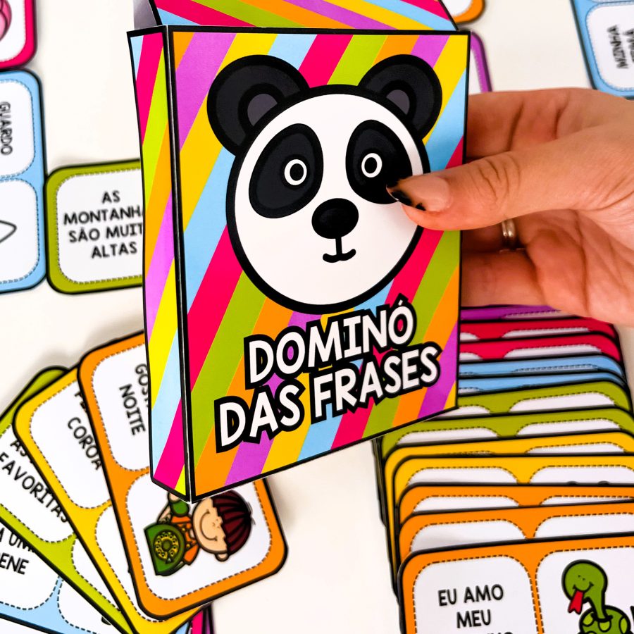 Dominó das Frases - Alfabetização - Pedagogia de Ideias Dominó das Frases - Alfabetização