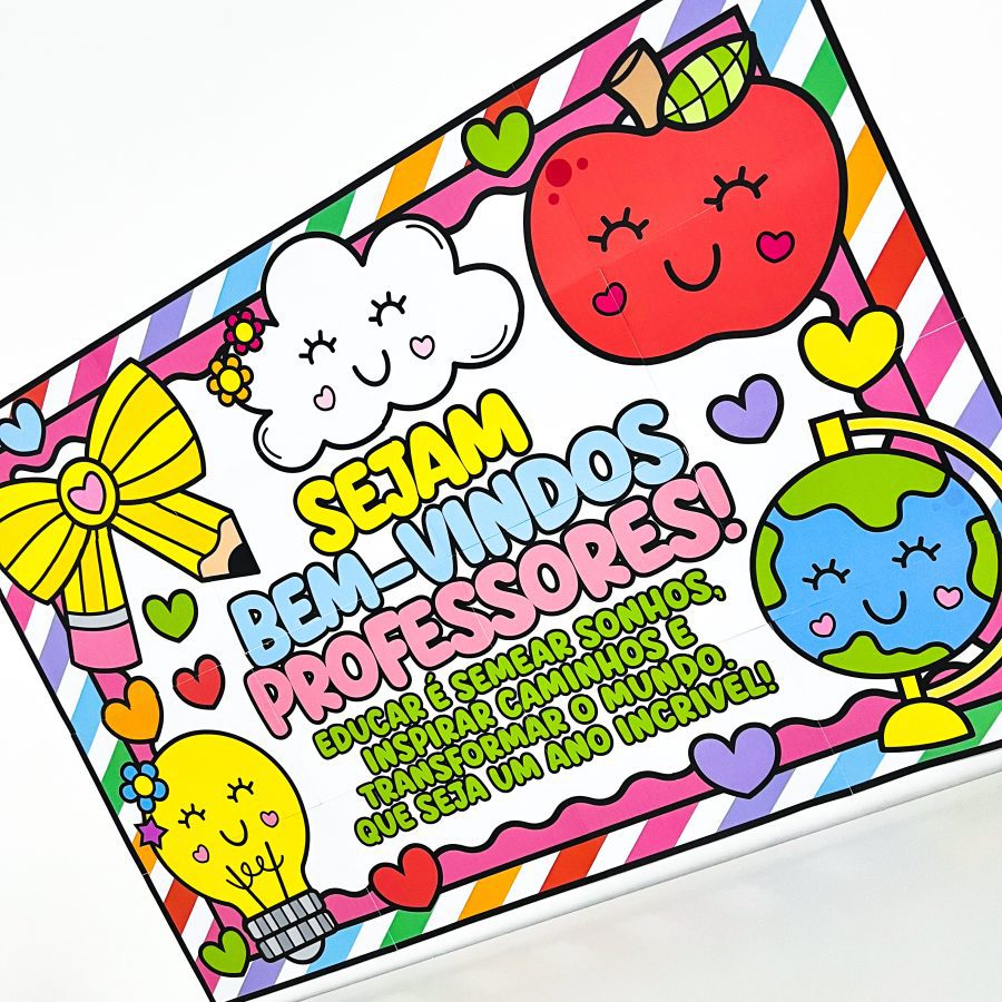 Painel Professores Sejam Bem-Vindos - Volta às Aulas - Pedagogia de Ideias Painel Professores Sejam Bem-Vindos - Volta às Aulas