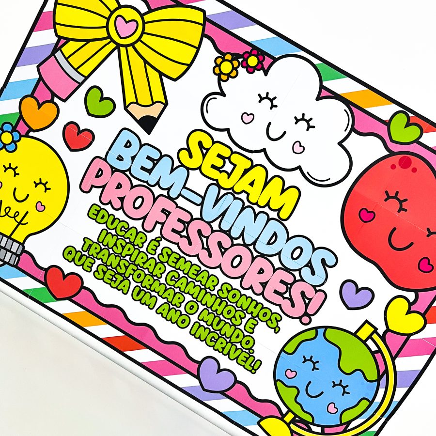 Painel Professores Sejam Bem-Vindos - Volta às Aulas - Pedagogia de Ideias Painel Professores Sejam Bem-Vindos - Volta às Aulas