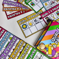 Jogos de palavras e imagens para educação infantil e ensino fundamental.