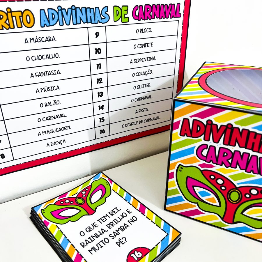 Adivinhas de Carnaval - Carnaval - Pedagogia de Ideias Adivinhas de Carnaval - Carnaval