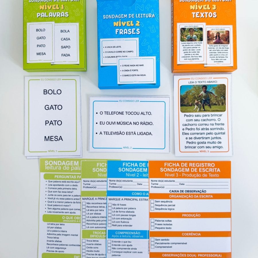 Sondagem de Língua Portuguesa - Alfabetização - Pedagogia de Ideias Sondagem de Língua Portuguesa - Alfabetização