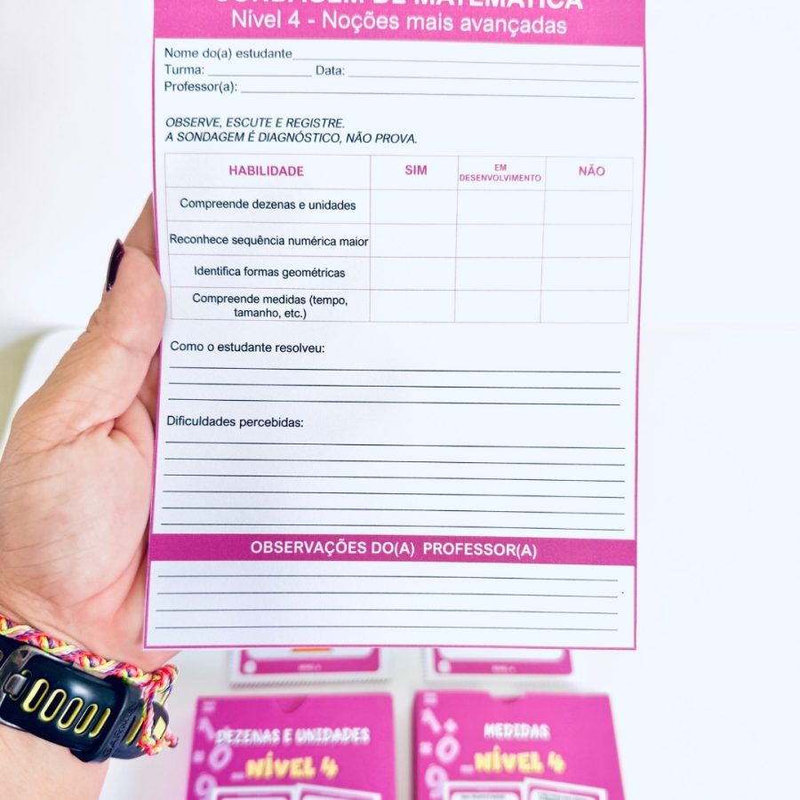 Sondagem de Matemática - Matemática - Pedagogia de Ideias Sondagem de Matemática - Matemática