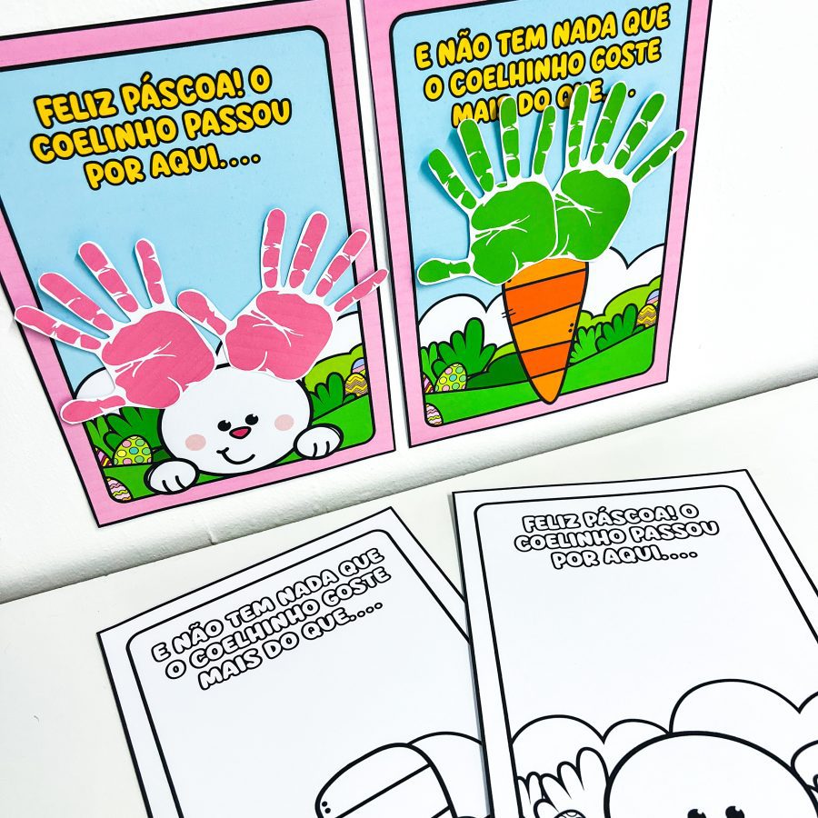 Atividade Interativa de Páscoa - Mãozinhas - Páscoa - Pedagogia de Ideias Atividade Interativa de Páscoa - Mãozinhas - Páscoa