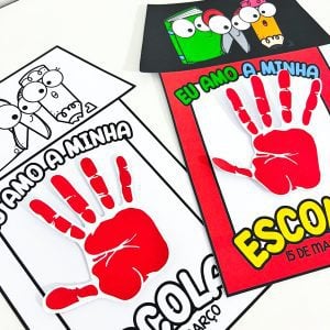 Atividades Dia da Escola Cenário + Mãozinha - Dia da Escola - Pedagogia de Ideias Atividades Dia da Escola Cenário + Mãozinha - Dia da Escola