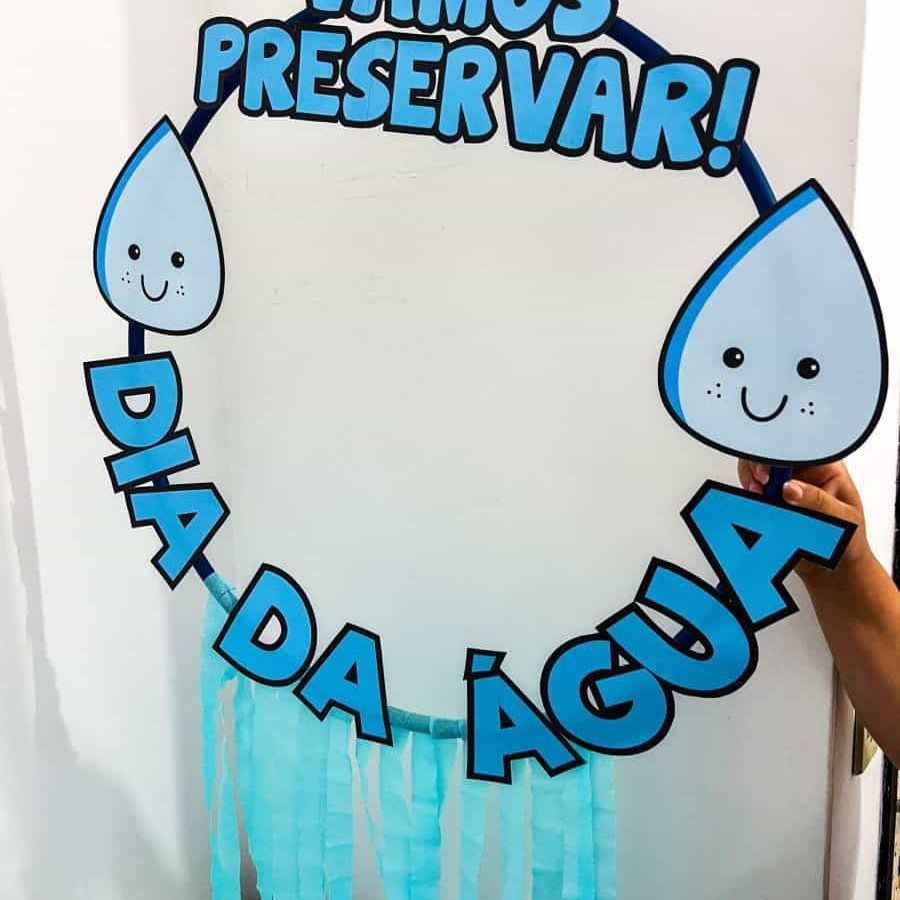 Bambolê para Fotos - Dia da Água - Dia da Água - Pedagogia de Ideias Bambolê para Fotos - Dia da Água - Dia da Água