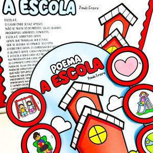 Cartaz e Luva Poema: A Escola - Dia da Escola