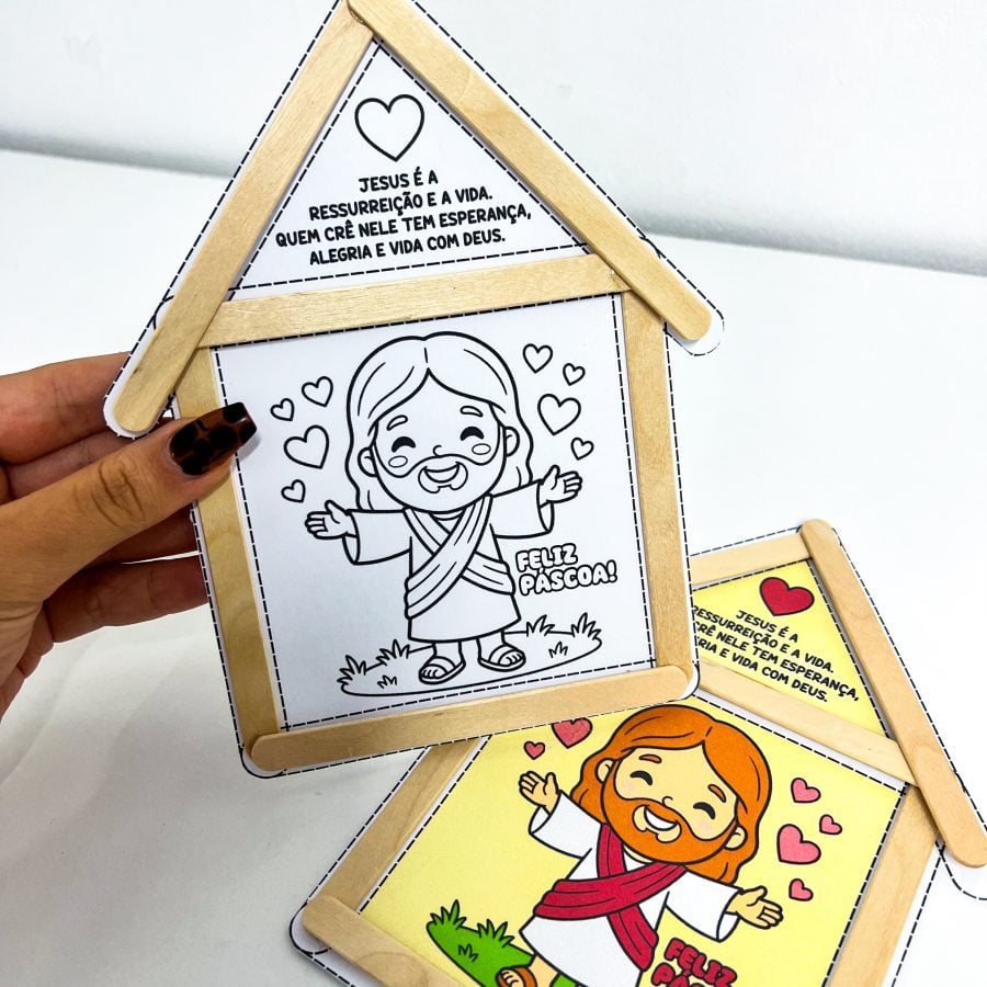 Casinha Páscoa de Jesus - Páscoa - Pedagogia de Ideias Casinha Páscoa de Jesus - Páscoa