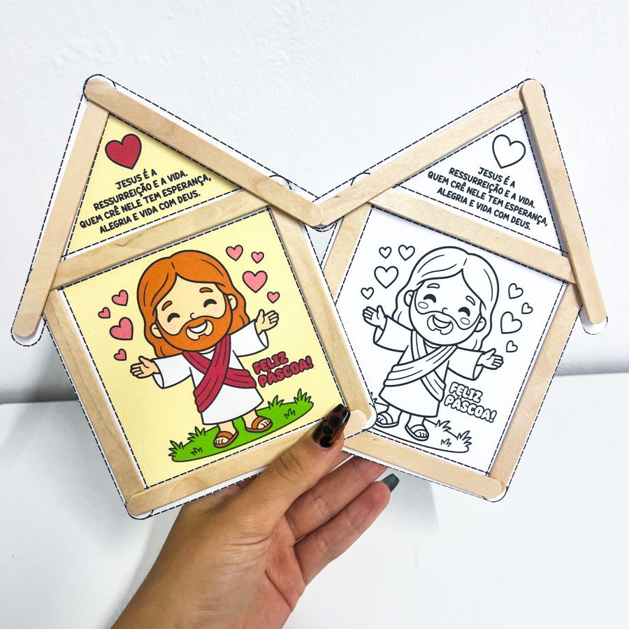 Casinha Páscoa de Jesus - Páscoa - Pedagogia de Ideias Casinha Páscoa de Jesus - Páscoa