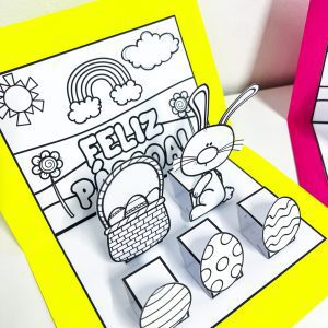 Cenário de Páscoa - Para Colorir - Páscoa