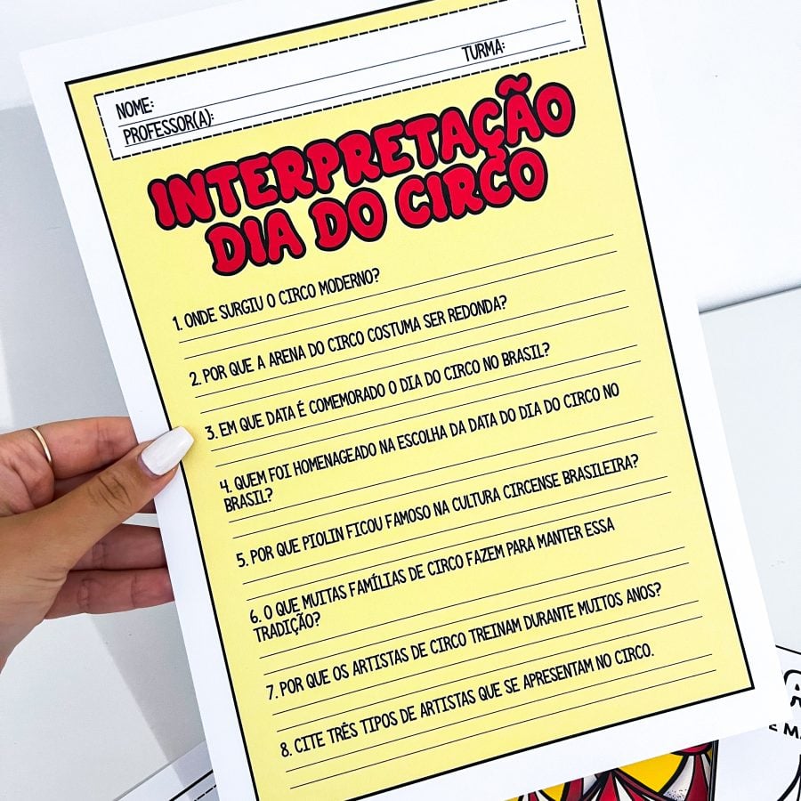 Flipbook + Interpretação Dia do Circo - Dia do Circo - Pedagogia de Ideias Flipbook + Interpretação Dia do Circo - Dia do Circo