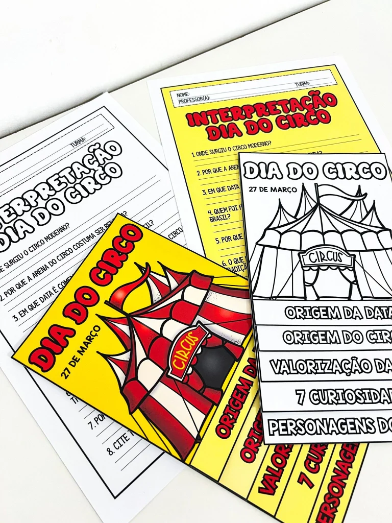 Flipbook e Interpretação Dia do Circo — foto 1