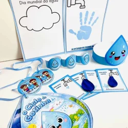 Material educativo sobre a importância da água para o meio ambiente.