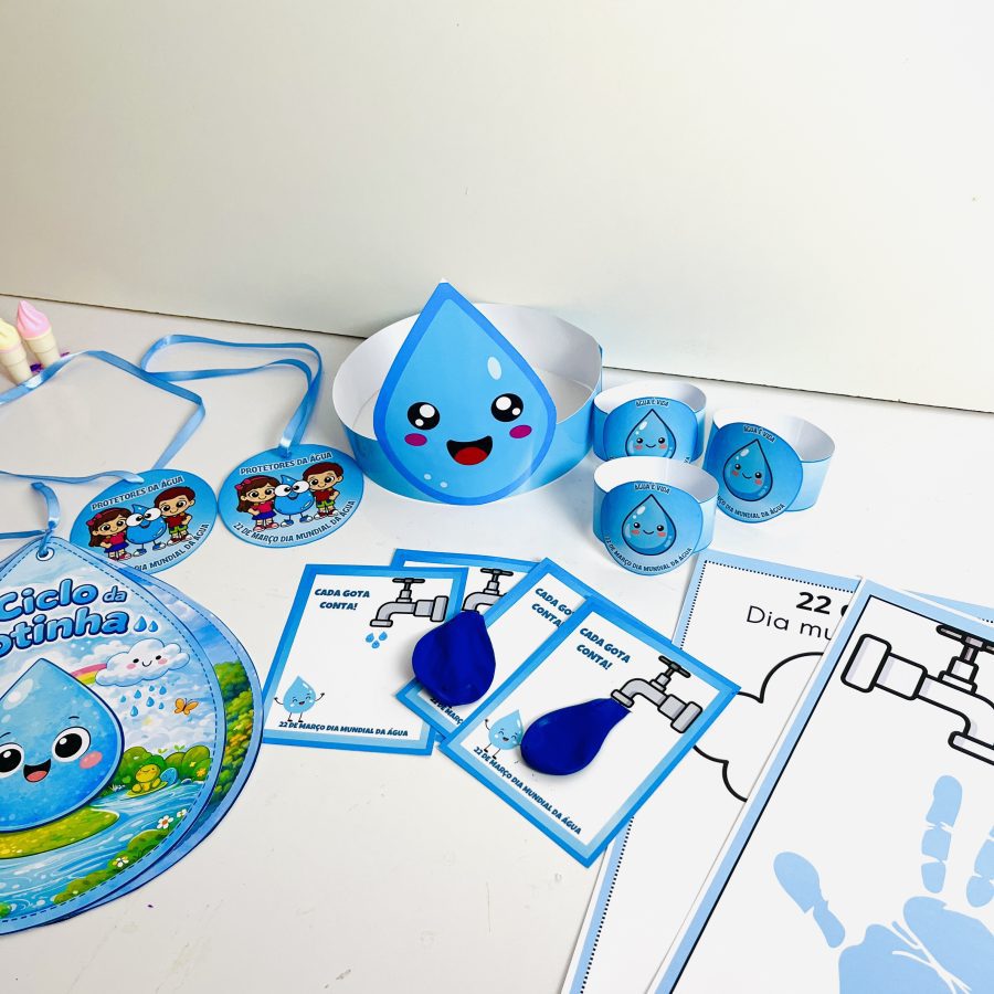 Kit Dia da Água - Preservar é Vida - Dia da Água - Pedagogia de Ideias Kit Dia da Água - Preservar é Vida - Dia da Água