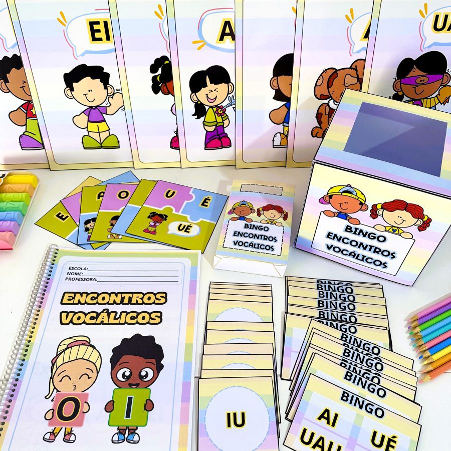 Kit Encontros Vocálicos - Alfabetização - Pedagogia de Ideias Kit Encontros Vocálicos - Alfabetização