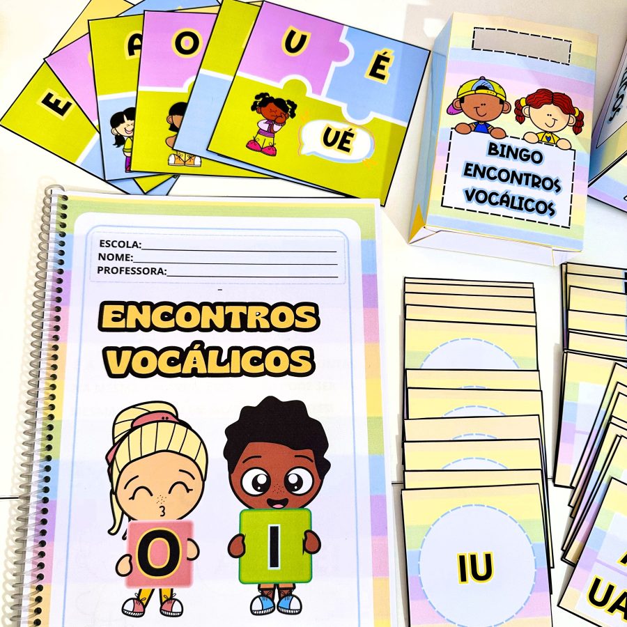 Kit Encontros Vocálicos - Alfabetização - Pedagogia de Ideias Kit Encontros Vocálicos - Alfabetização