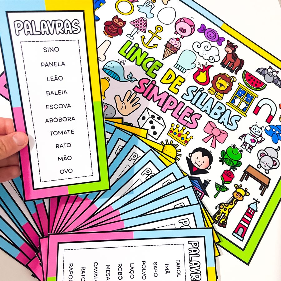 Lince das Palavras de Sílabas Simples - Alfabetização - Pedagogia de Ideias Lince das Palavras de Sílabas Simples - Alfabetização