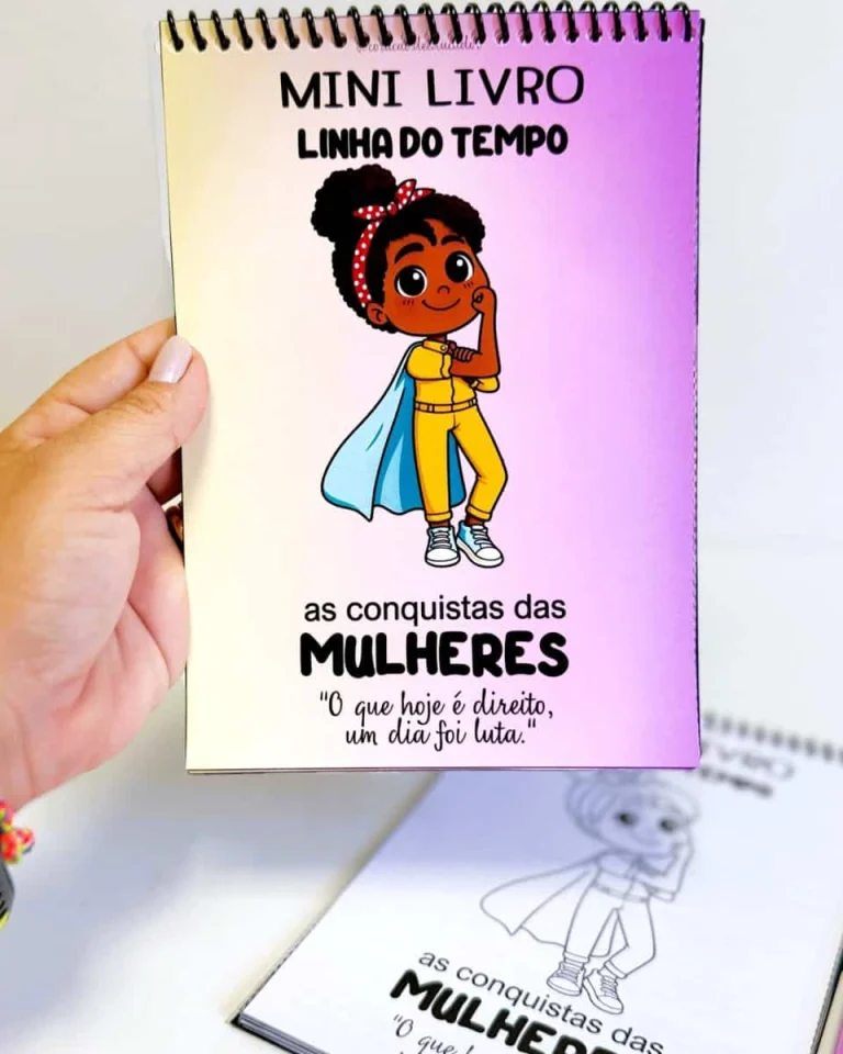 Mini Livro Linha do Tempo das Mulheres — foto 4