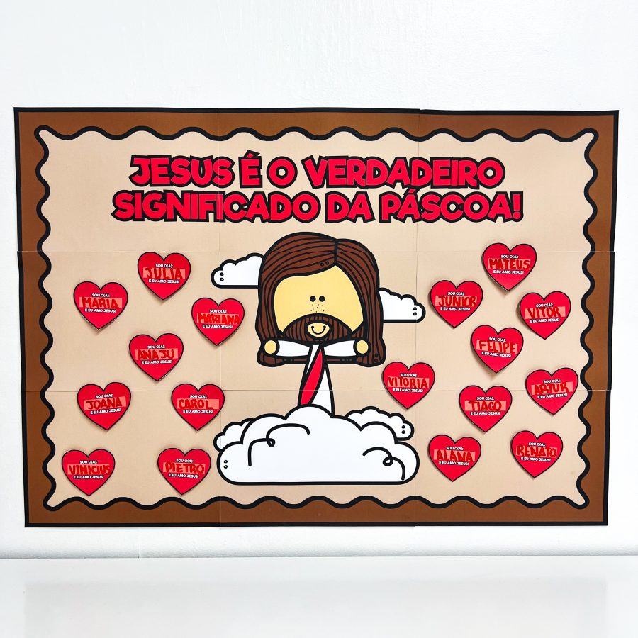 Painel Colaborativo - Páscoa Cristã - Páscoa - Pedagogia de Ideias Painel Colaborativo - Páscoa Cristã - Páscoa