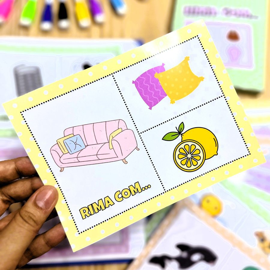 Rima com ... - Alfabetização - Pedagogia de Ideias Rima com ... - Alfabetização