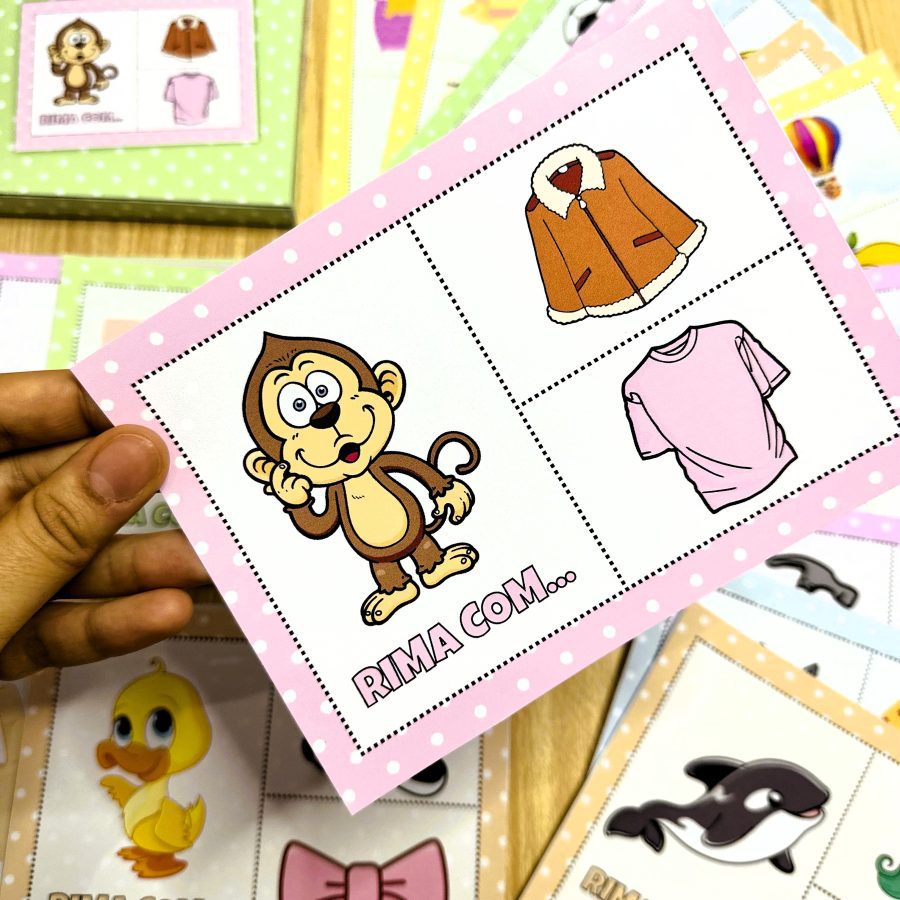 Rima com ... - Alfabetização - Pedagogia de Ideias Rima com ... - Alfabetização