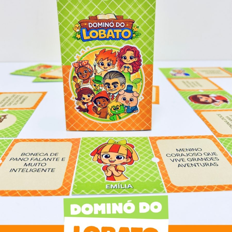 Dominó do Lobato - Dia Nacional do Livro Infantil - Pedagogia de Ideias Dominó do Lobato - Dia Nacional do Livro Infantil